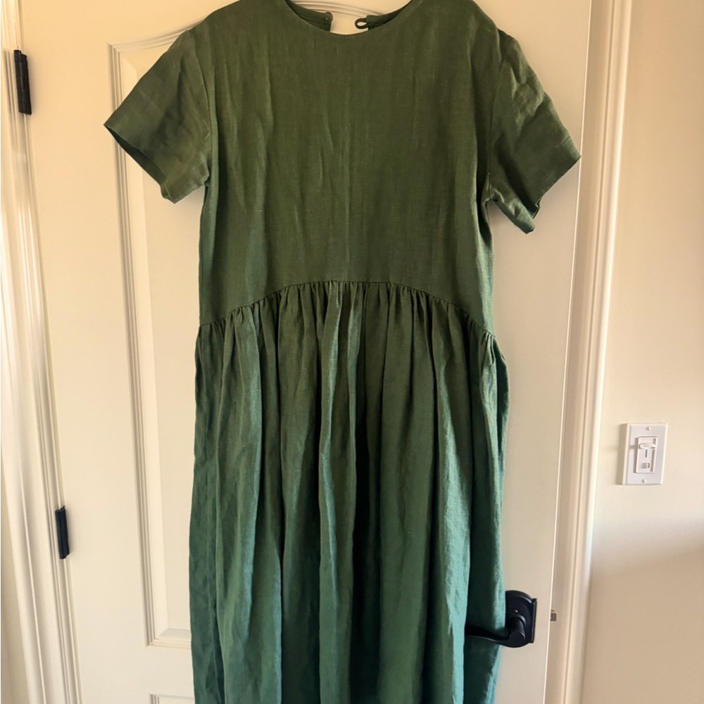100% natural linen dress